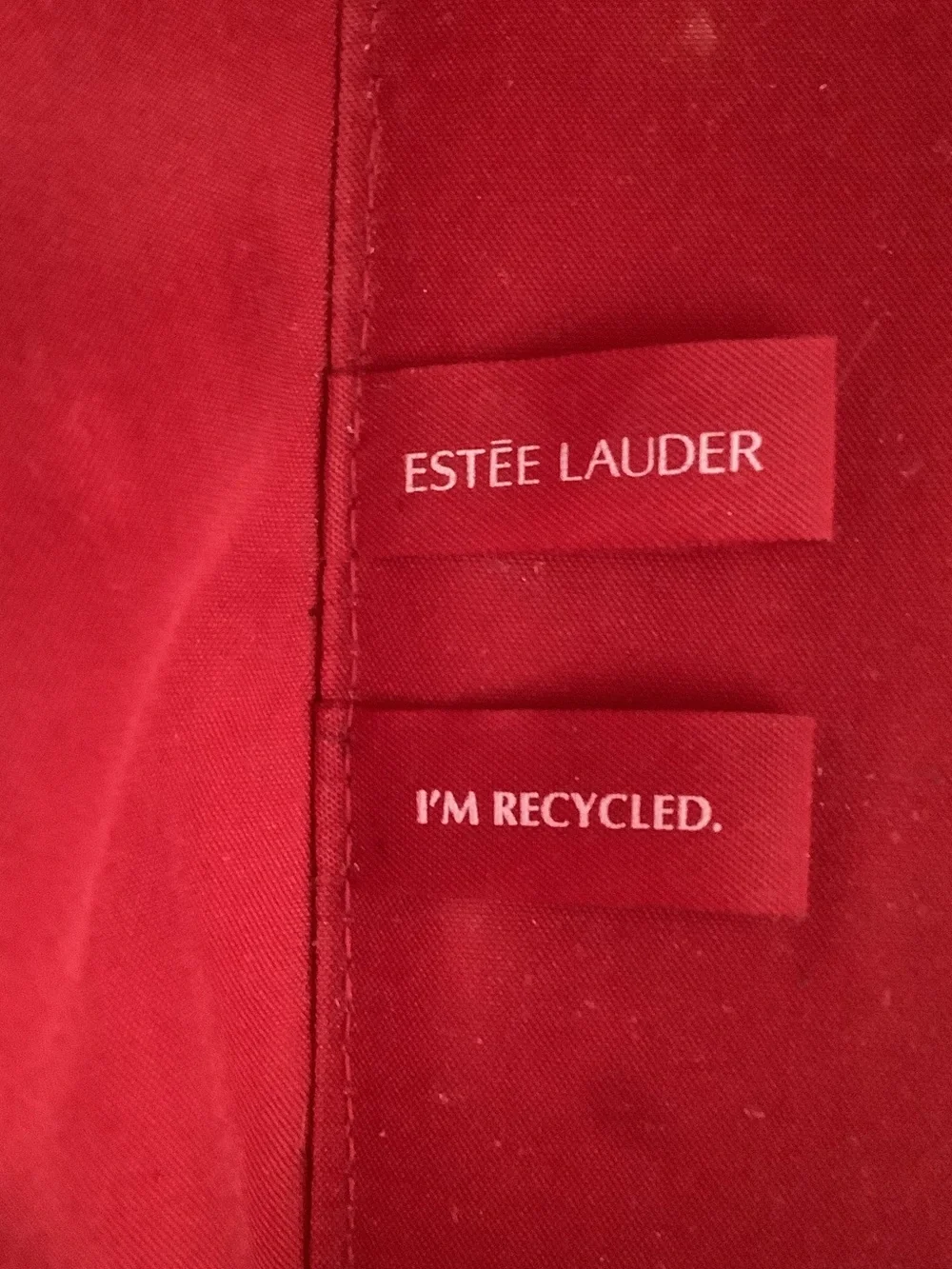 Estee Lauder Red Velvet Bow Travel Cosmetic Case